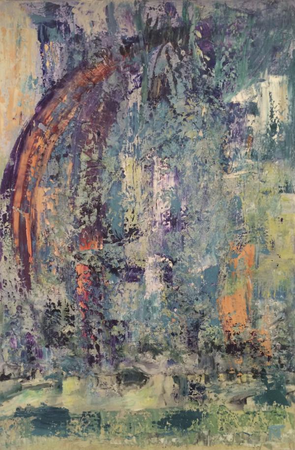 Caribbean Waterfall - 24x36, Norma Trimborn