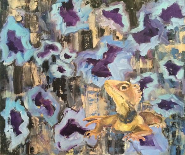 Iguana - Migrant Series, 20x24, Norma Trimborn