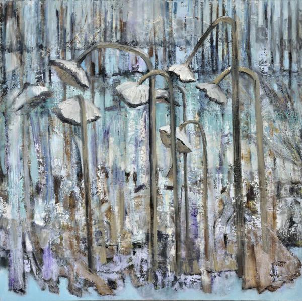  More information? 	Reminiscent of summer#1 - 48x48, Norma Trimborn