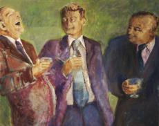 Political 3 some - 48x60, Norma Trimborn