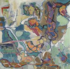 9 Birds - 18x18,  Norma Trimborn