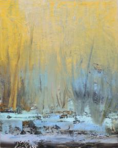 Morning stroll through the mist of mind - 48x60in-2012, Norma Trimborn