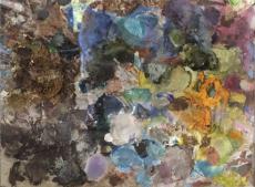Palette Tracing # 29, Palette side,  Norma Trimborn