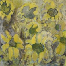 Sunflower#9 - 24x60, Norma Trimborn